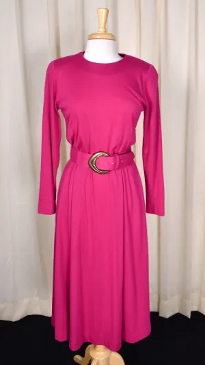 1940s Style Raspberry Dress