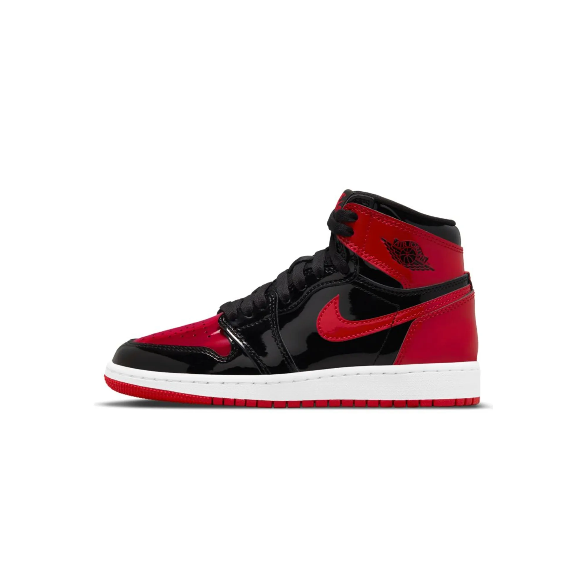 Air Jordan Kids 1 Retro High OG GS Patent Bred Shoes