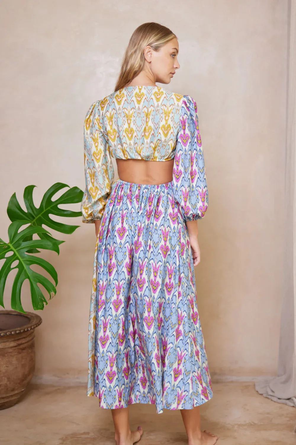 Alita Greta Maxi Dress - Aquarius Patchwork