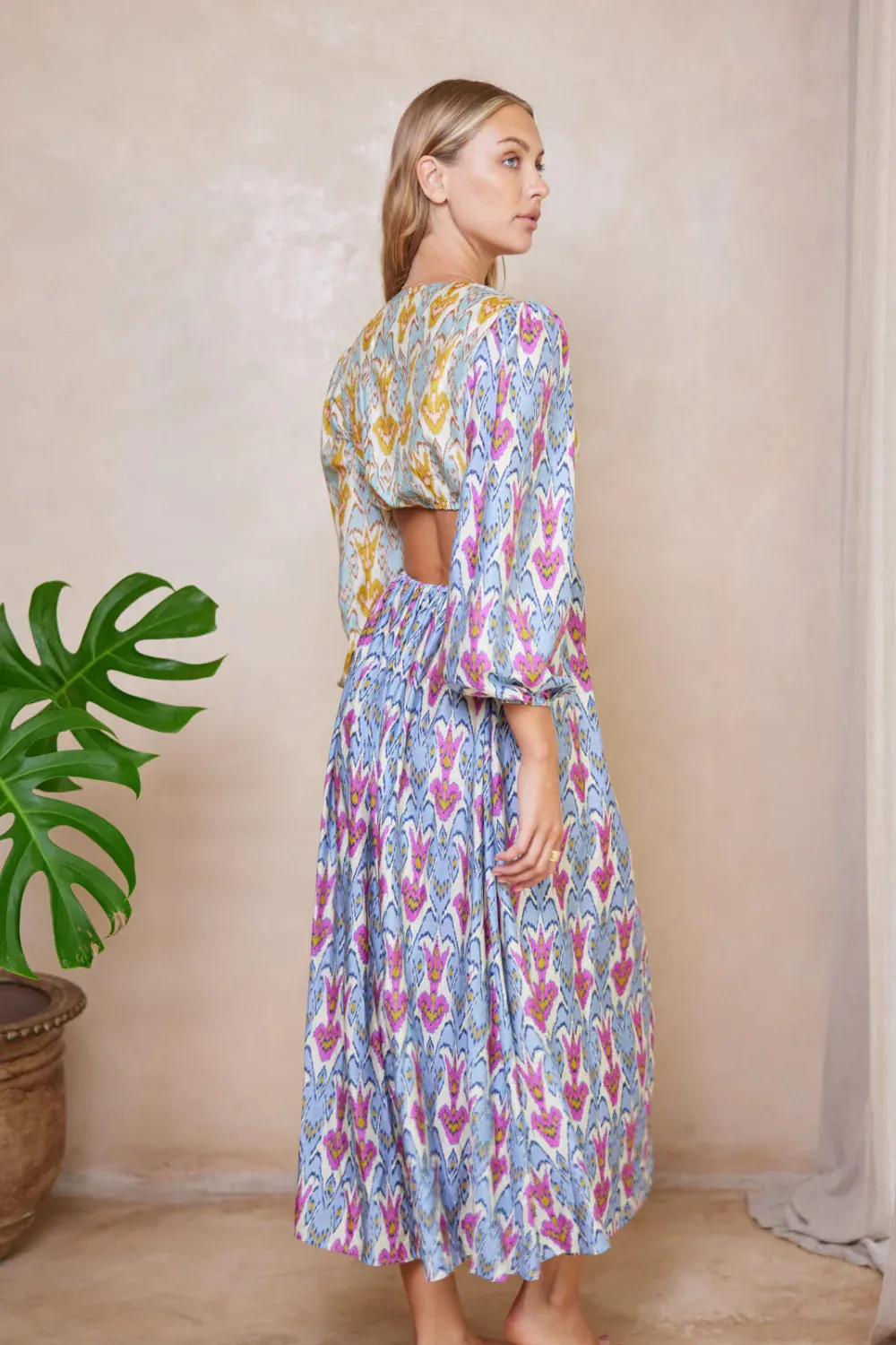 Alita Greta Maxi Dress - Aquarius Patchwork