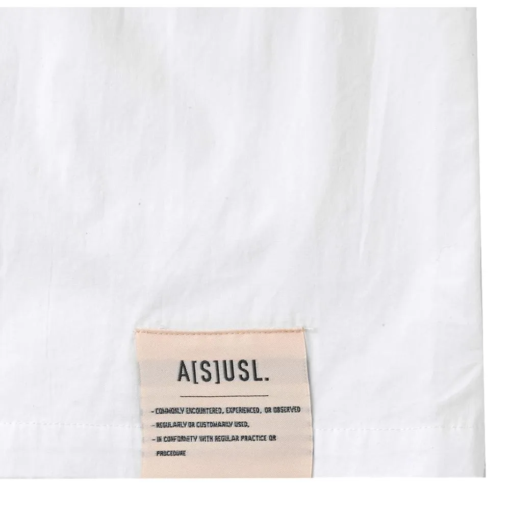 A[S]USL FOUR POCKET CUBAN SHIRT-WHITE