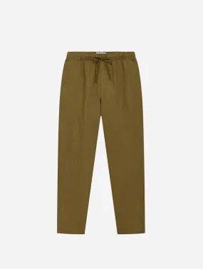 August Men's Organic Linen Trousers | Khaki