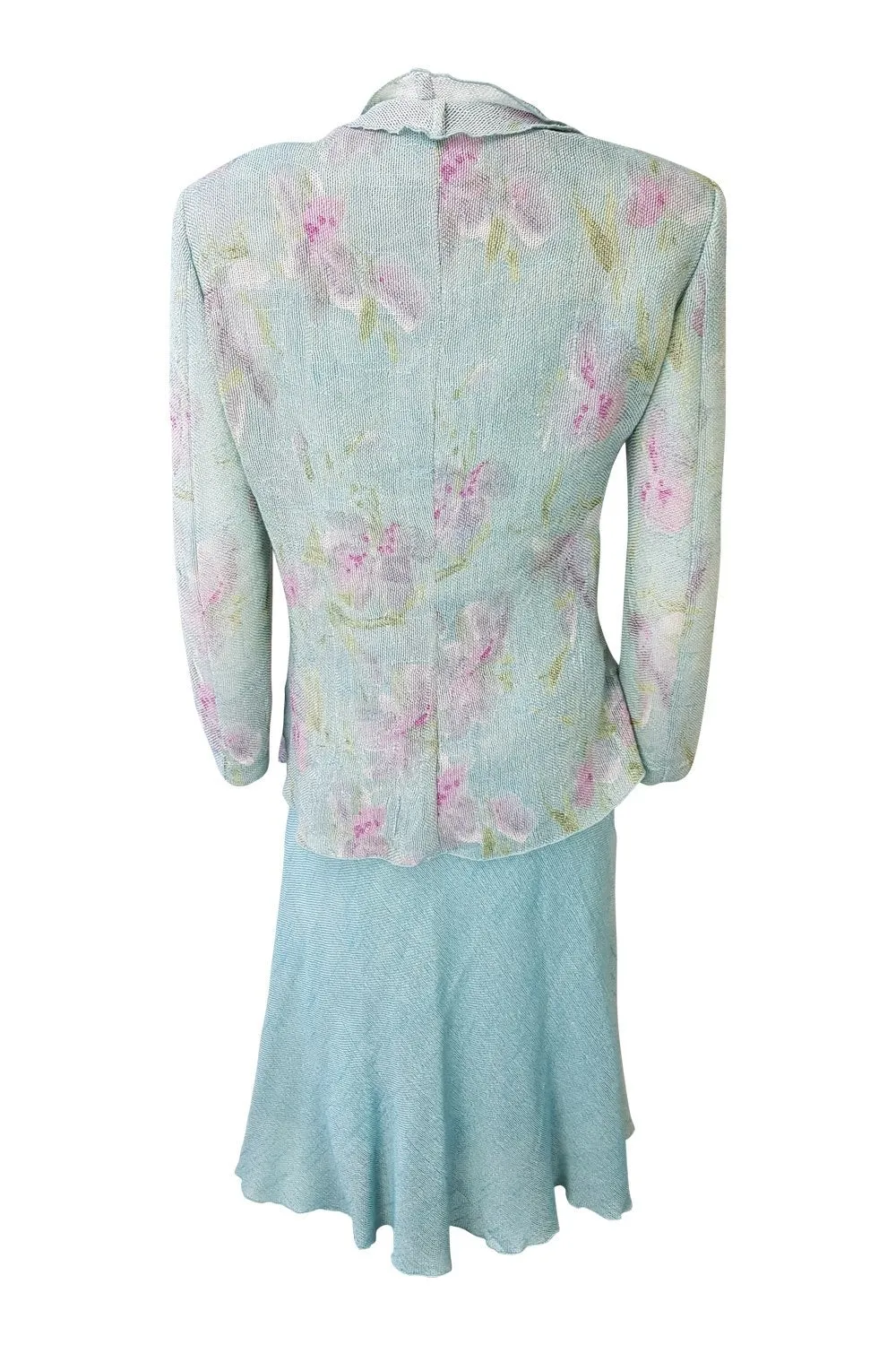 BEPPE BONDI Blue Three Piece Skirt Suit (UK 12)