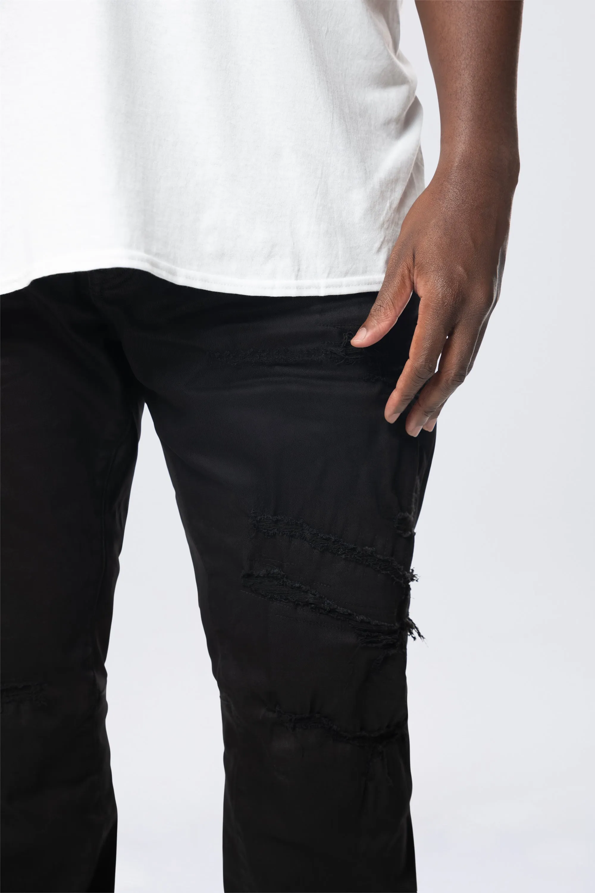 Big and Tall - Vintage Washed Jeans - Jet Black