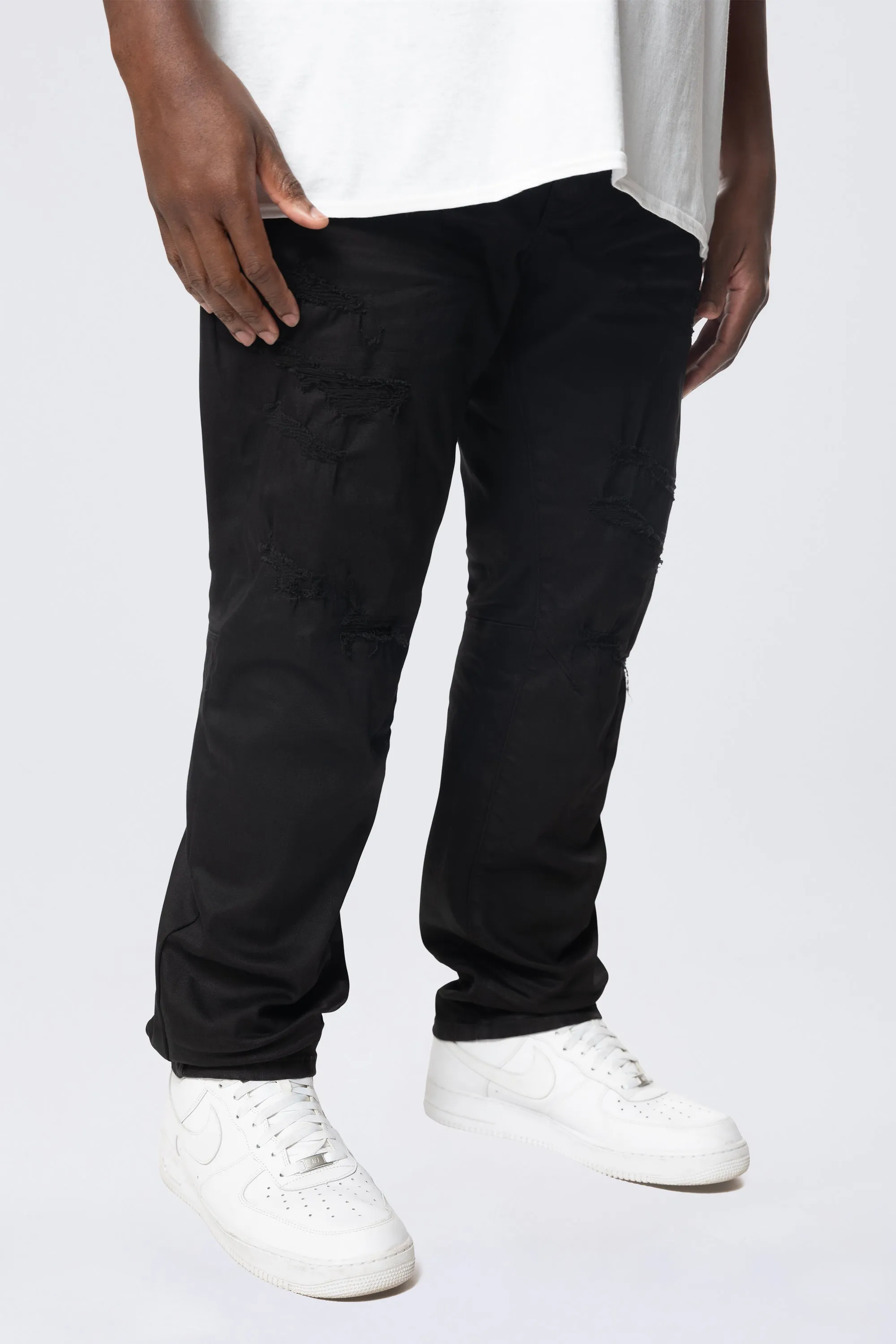 Big and Tall - Vintage Washed Jeans - Jet Black