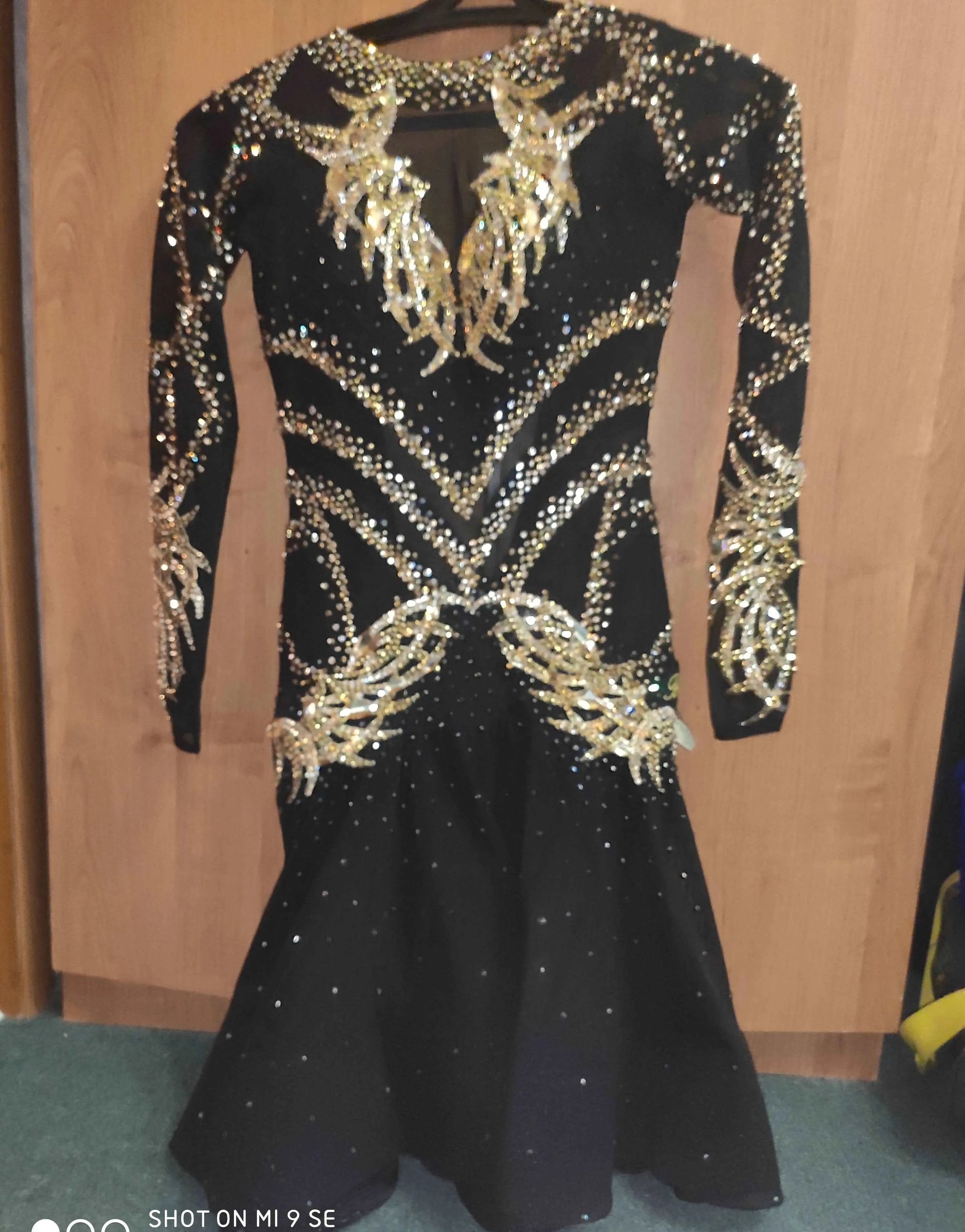 Black & Gold Latin Dress