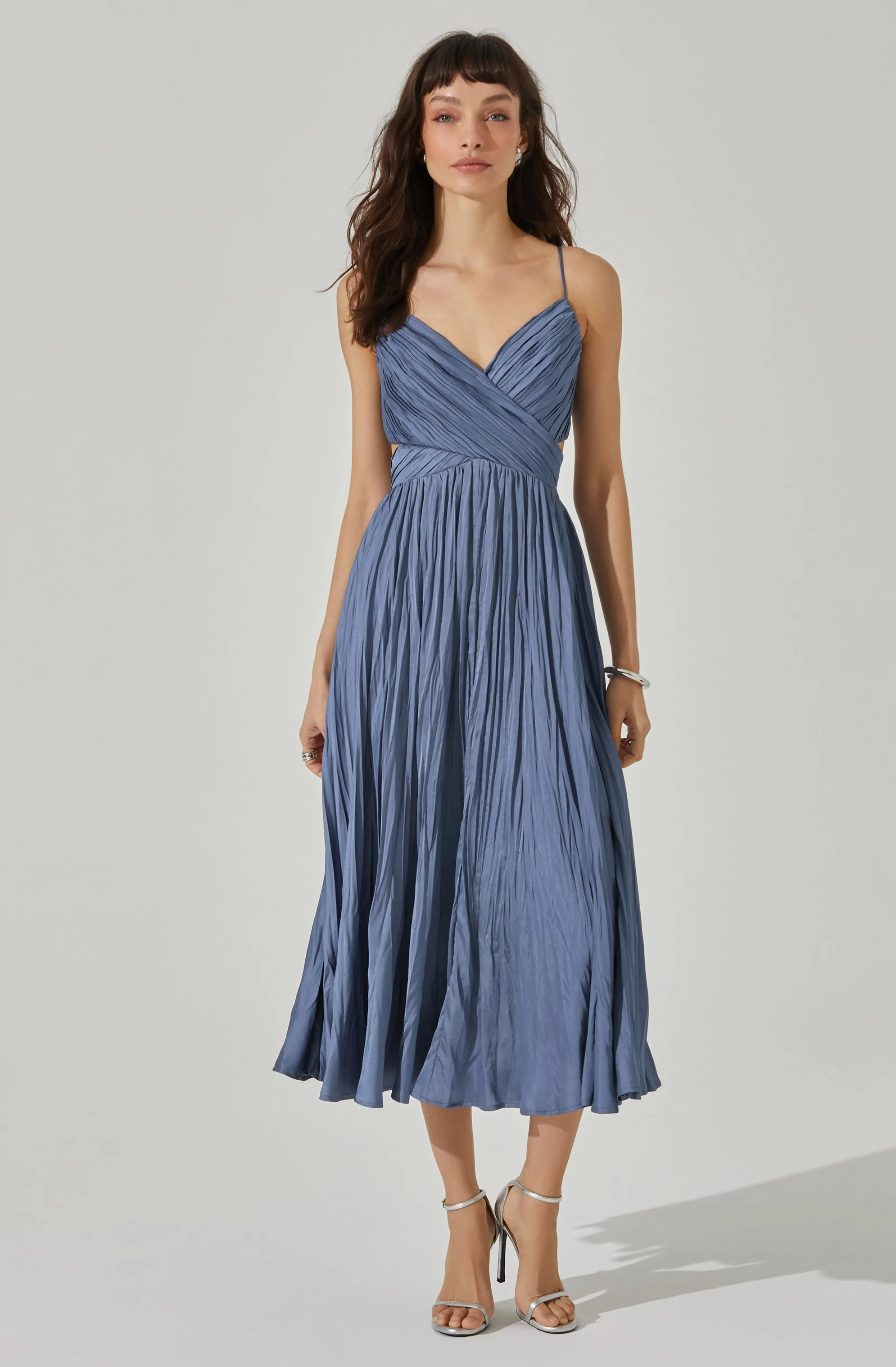 Capitola Pleated Midi Dress