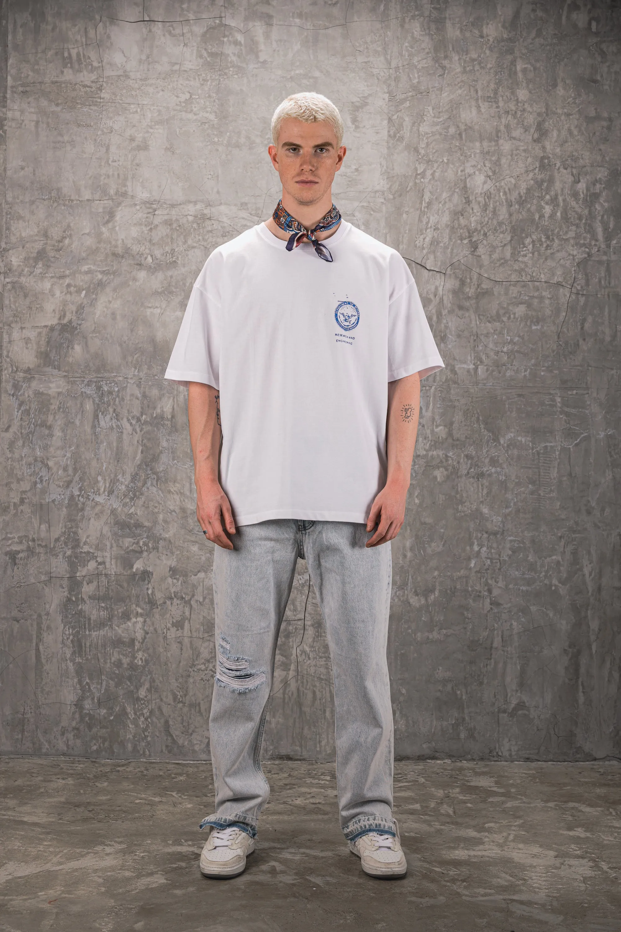 Classified 240GSM Oversized Tee - White