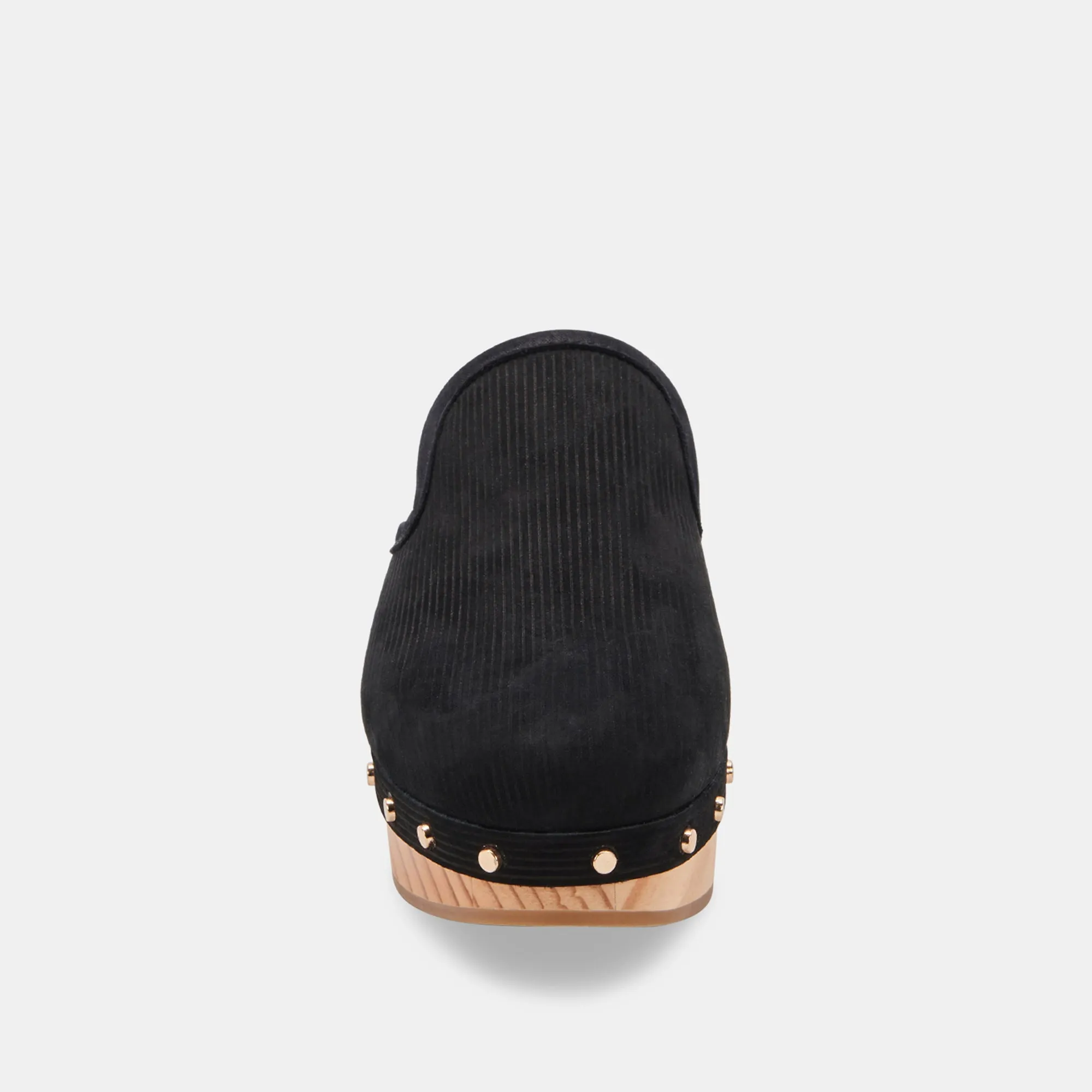 CLOSEN CLOGS BLACK NUBUCK - re:vita