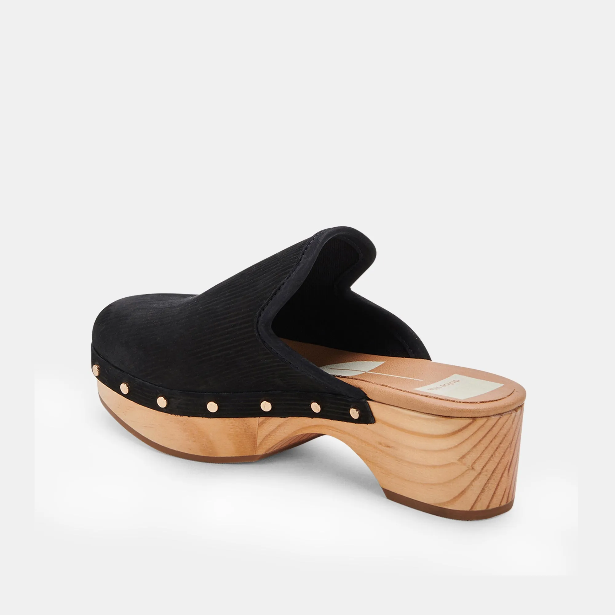 CLOSEN CLOGS BLACK NUBUCK - re:vita