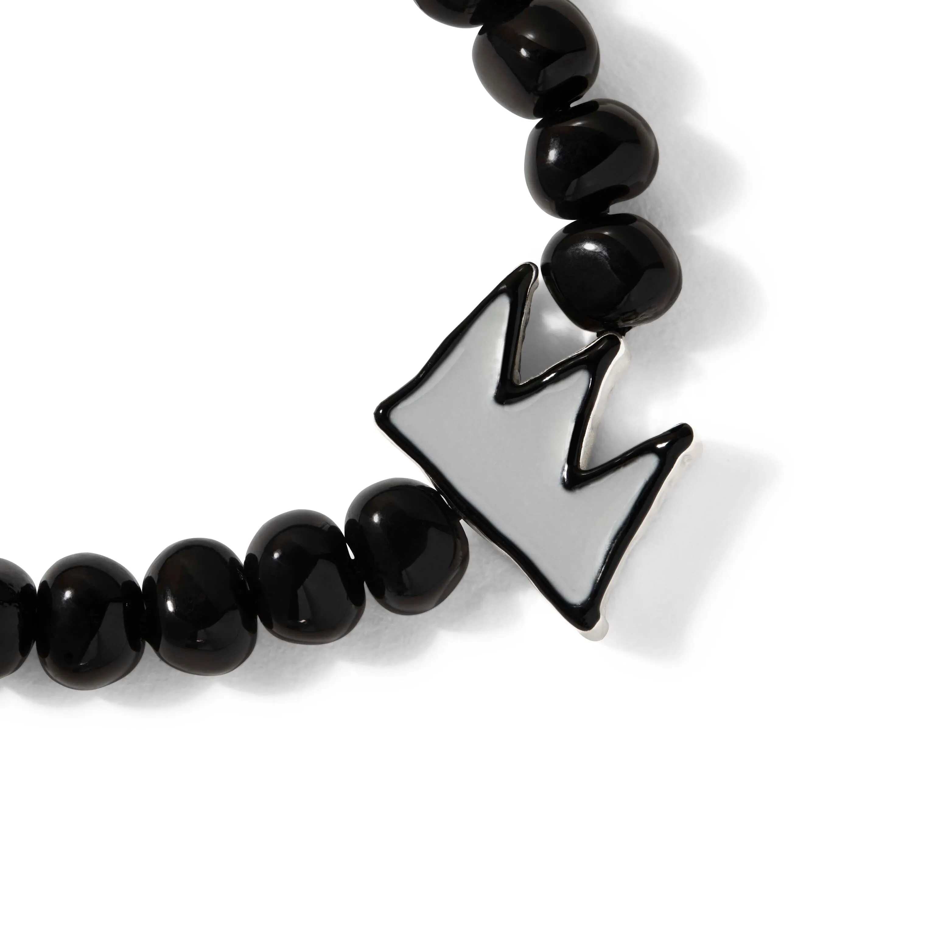 Crystal Haze x Basquiat Bead Necklace - Black