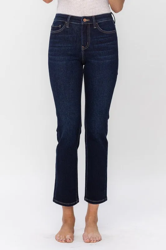 Dark Wash Crop Jeans