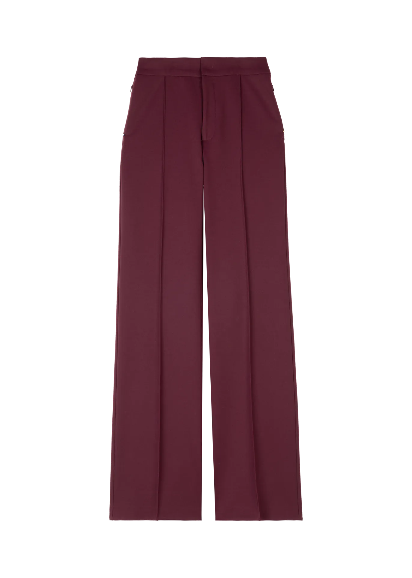 Flared punto trousers