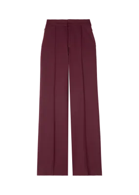 Flared punto trousers