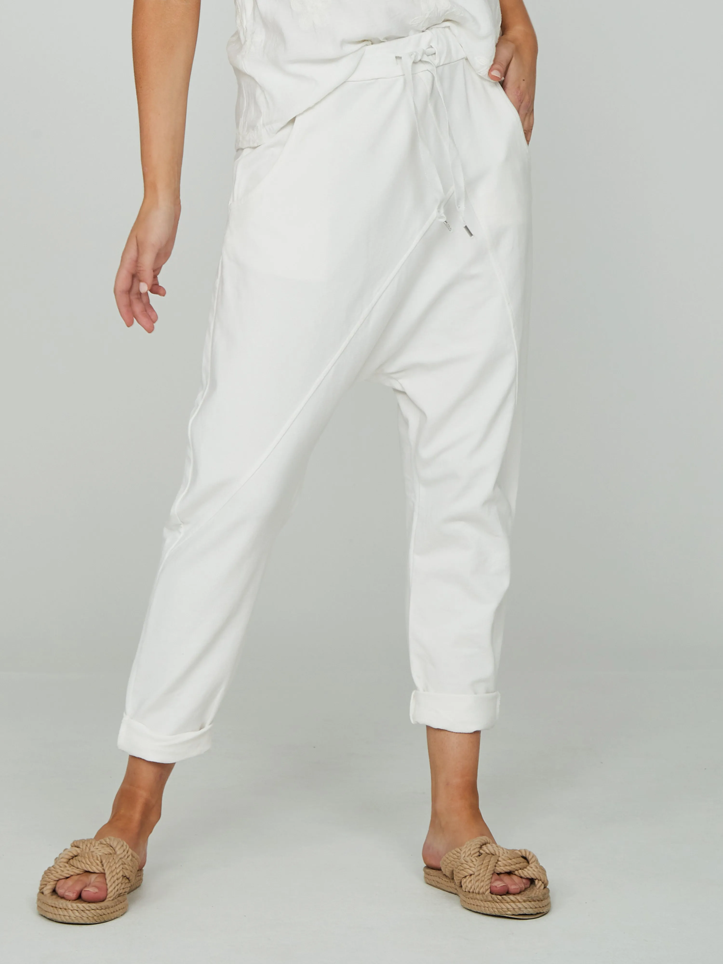 GITHA baggy trousers - White