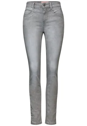 Graue Slim Fit Jeans