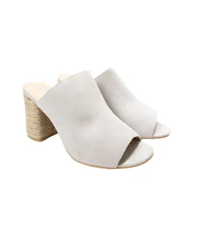 Helena Heeled Sandal in Ice Suede