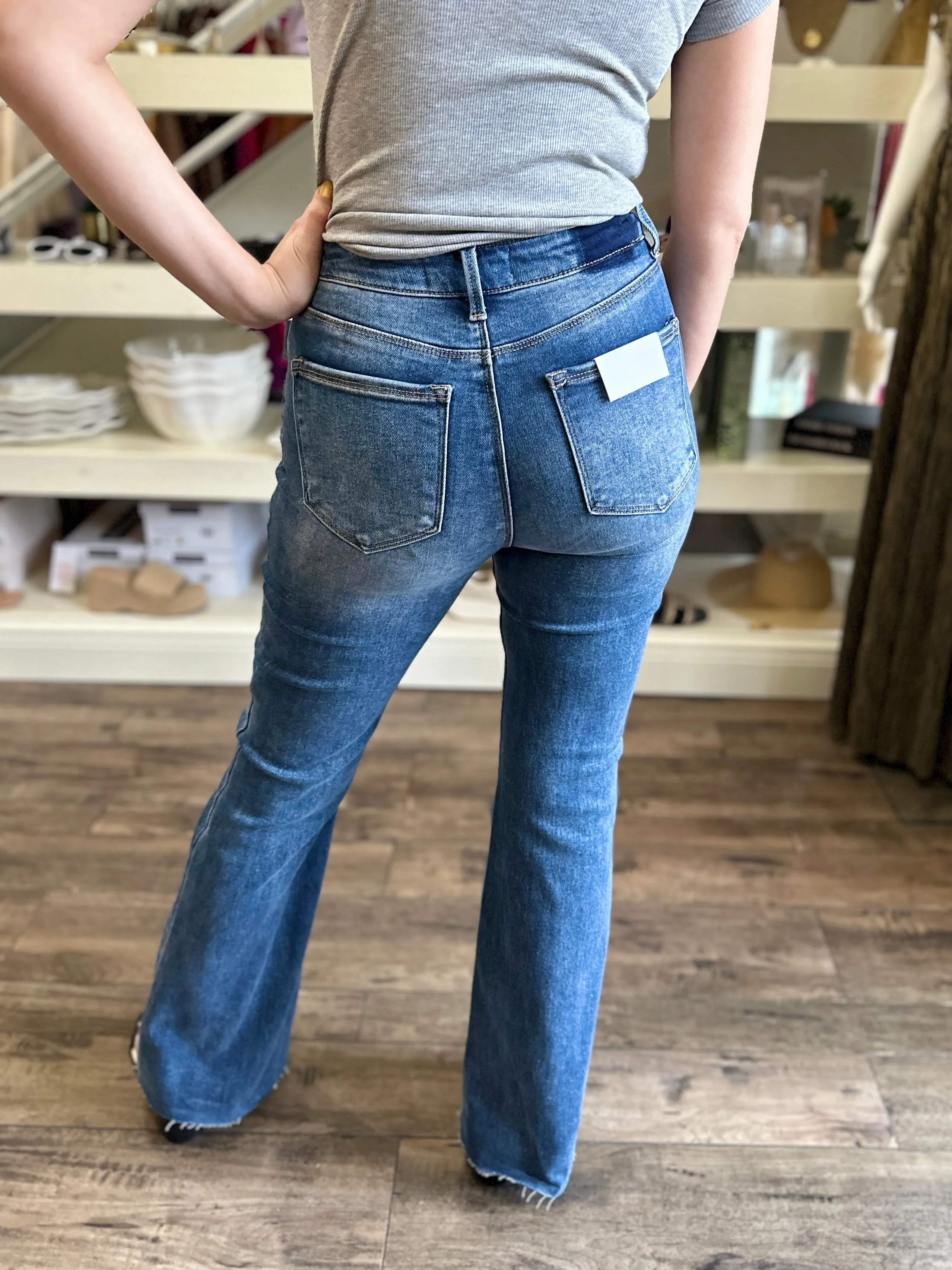 High Rise Bootcut Jeans