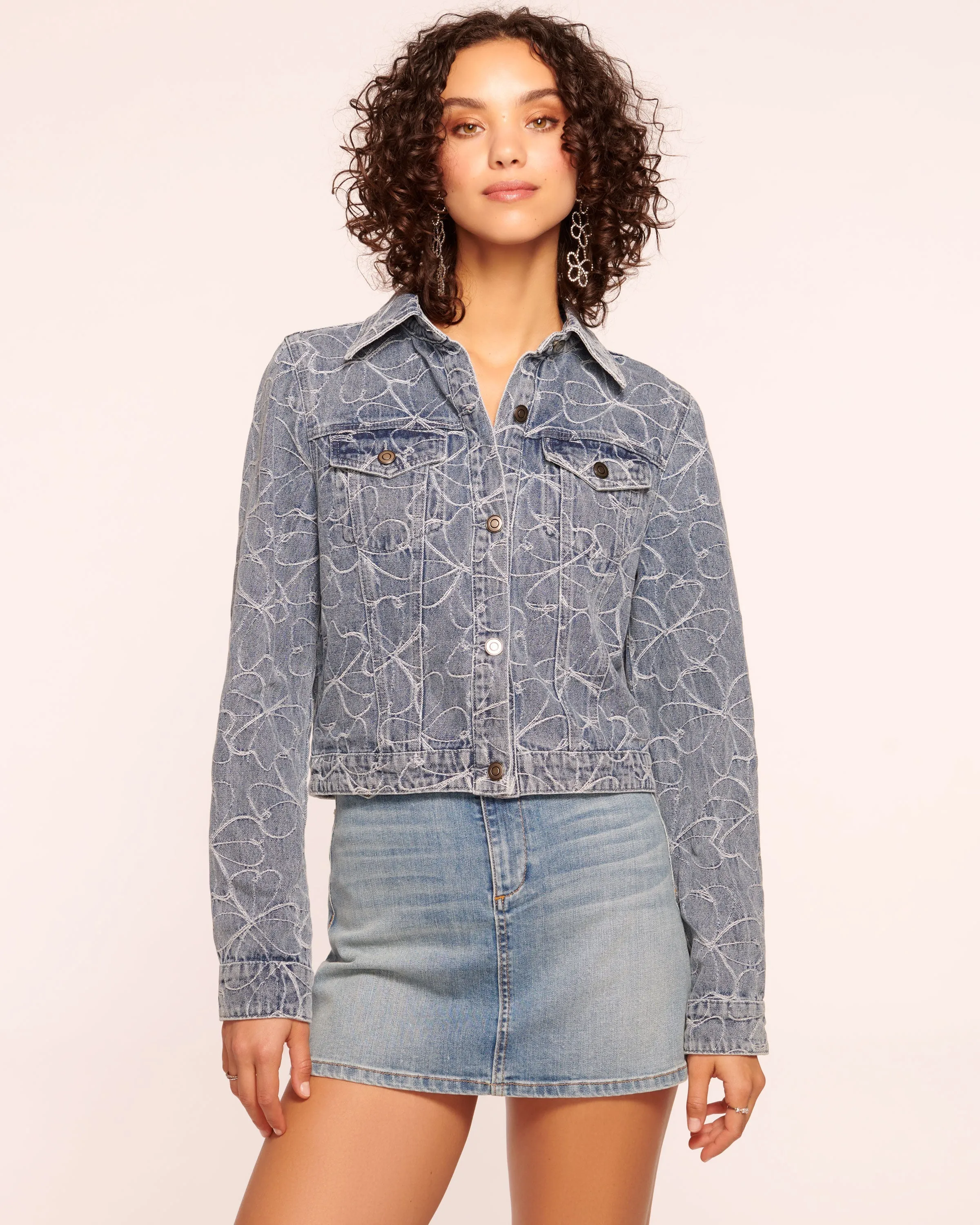 Hoff Embroidered Jean Jacket