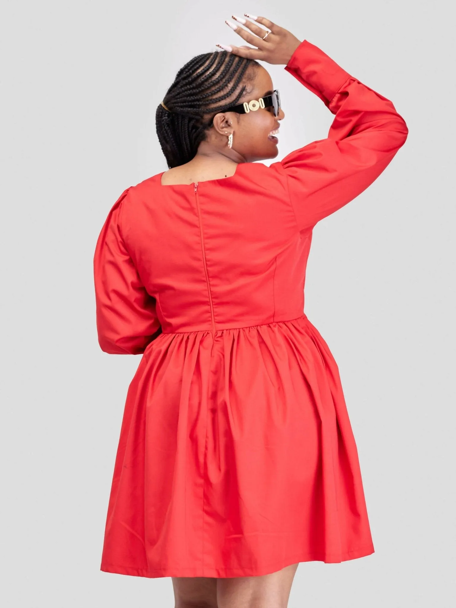 Izulu Doldol Mini Dress - Red