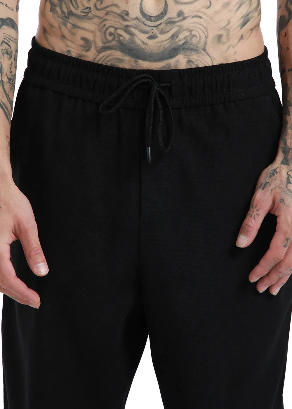 Jet Black Corduroy Trousers