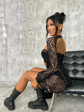 Lace black Mini Dress