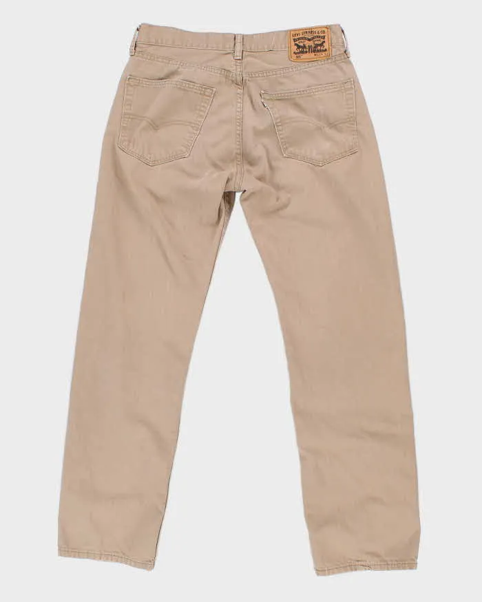 Levi's 505 White Tab Brown Trousers - W32 L32