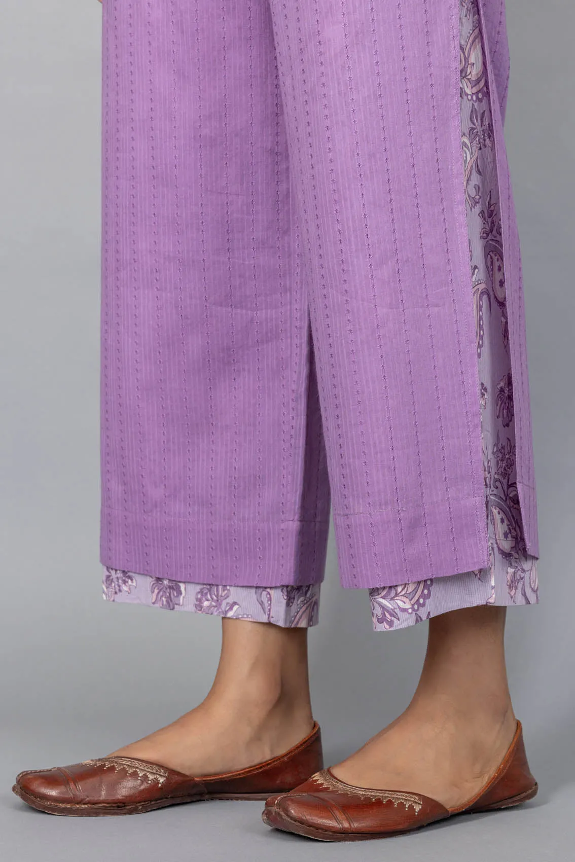 Lilac Dobby Trousers