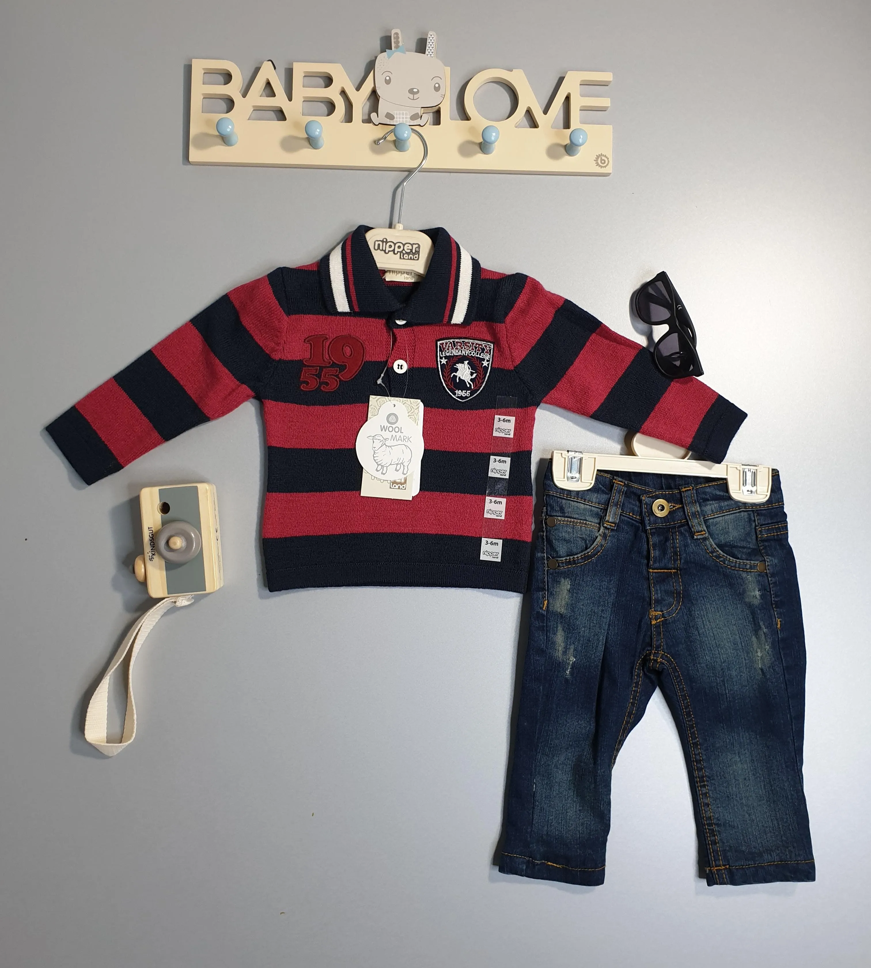 Nipperland Jeans und Pullover Set 2 tlg.-1988