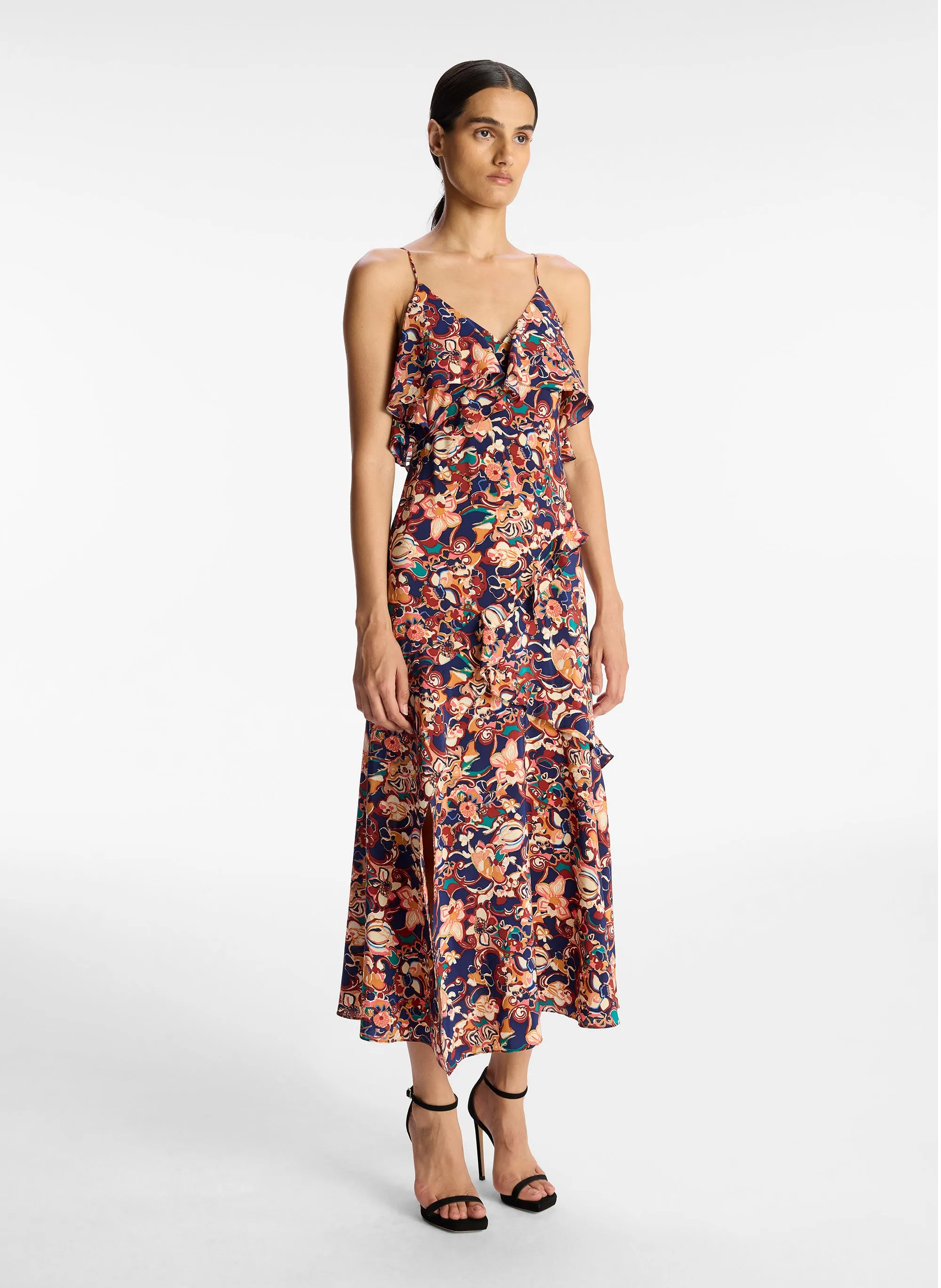 Penelope Silk Midi Dress