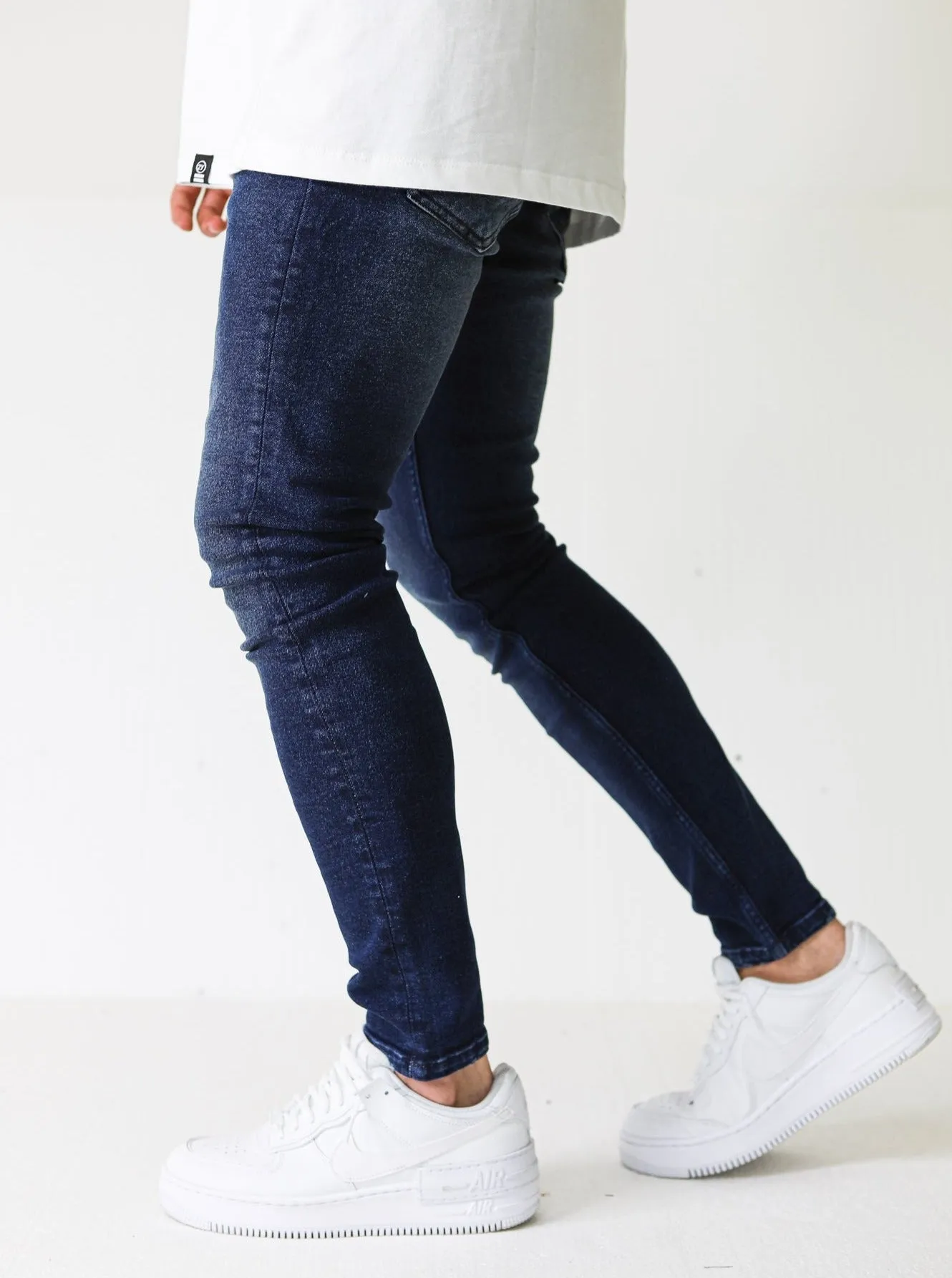 Premium Basic 4X Stretch Dark Blue Jeans