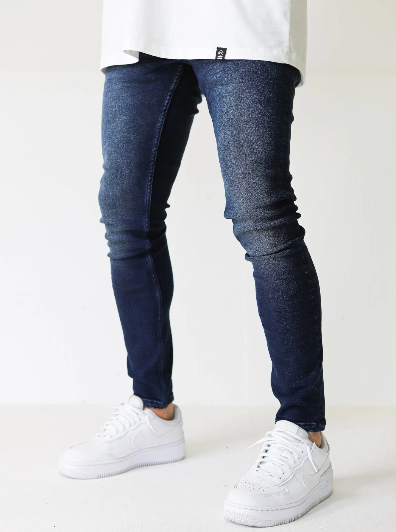 Premium Basic 4X Stretch Dark Blue Jeans