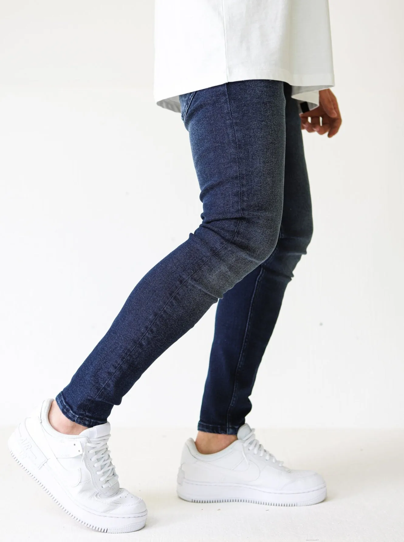 Premium Basic 4X Stretch Dark Blue Jeans