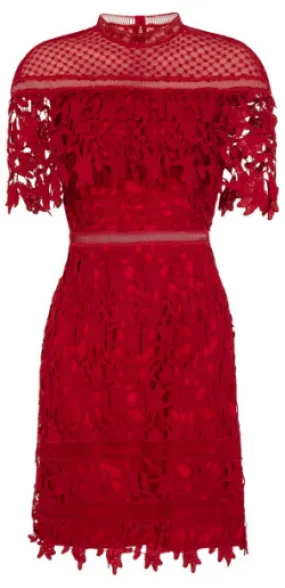 Red Lace Raye Dress