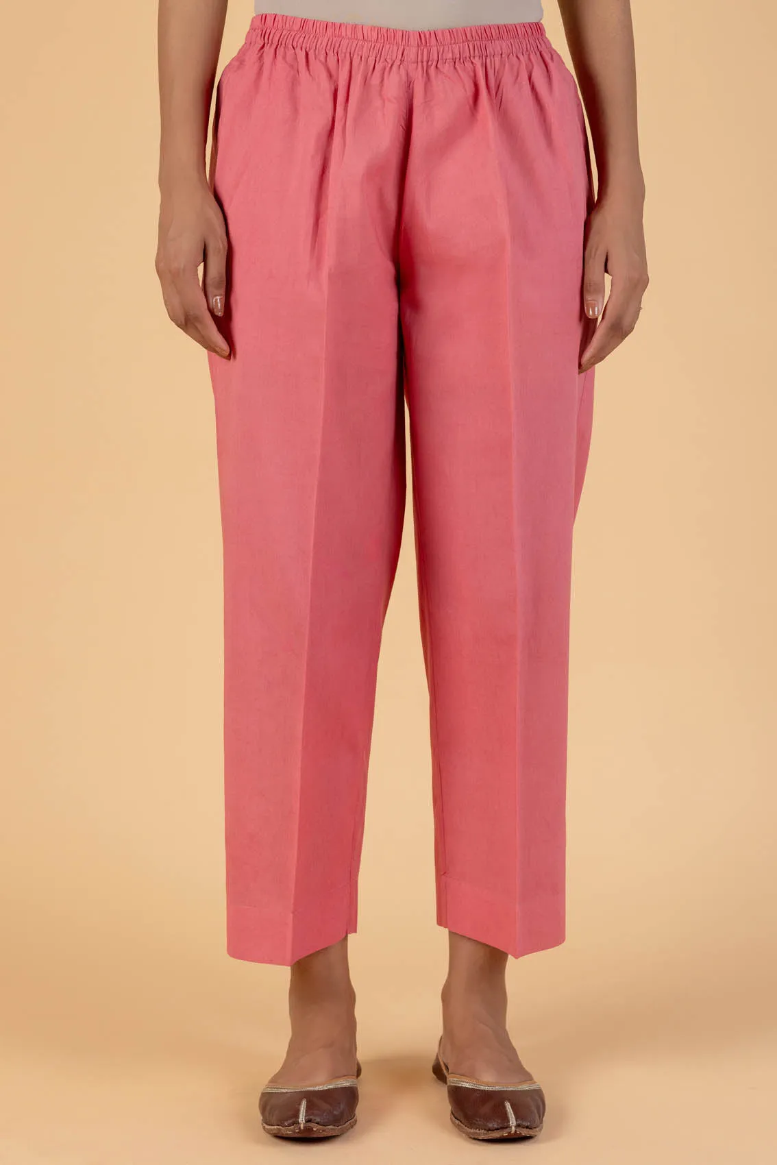 Salmon Pink Trousers