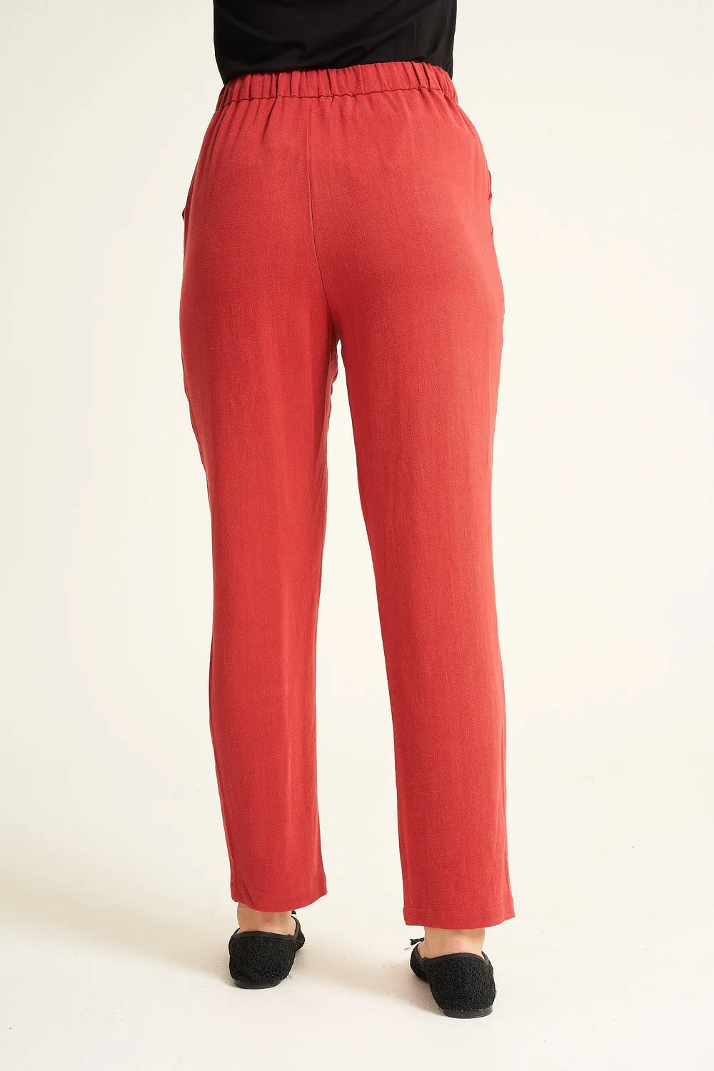 Saloos Cotton Trousers with Side Pockets