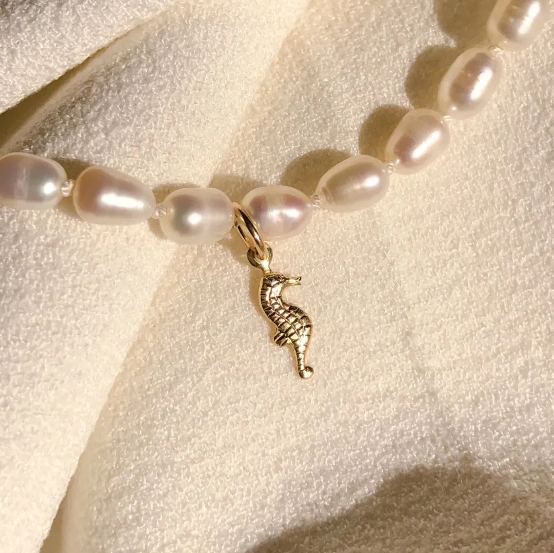 Seahorse Pearl Necklace