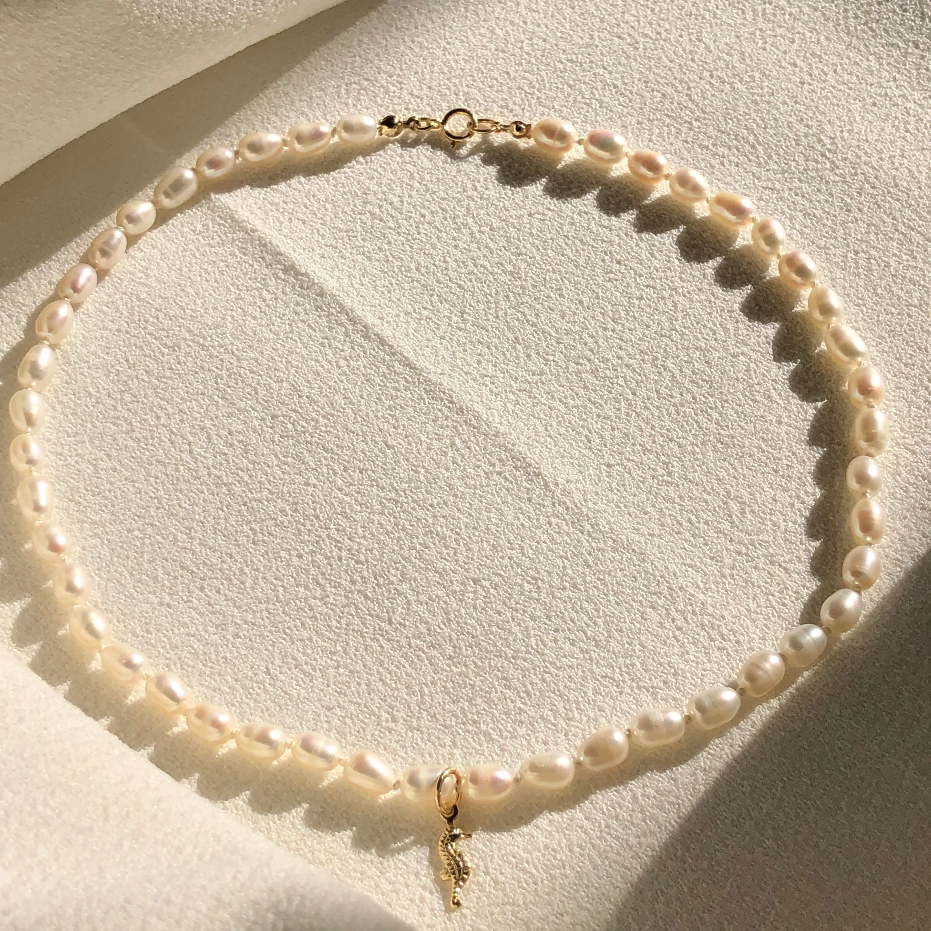 Seahorse Pearl Necklace