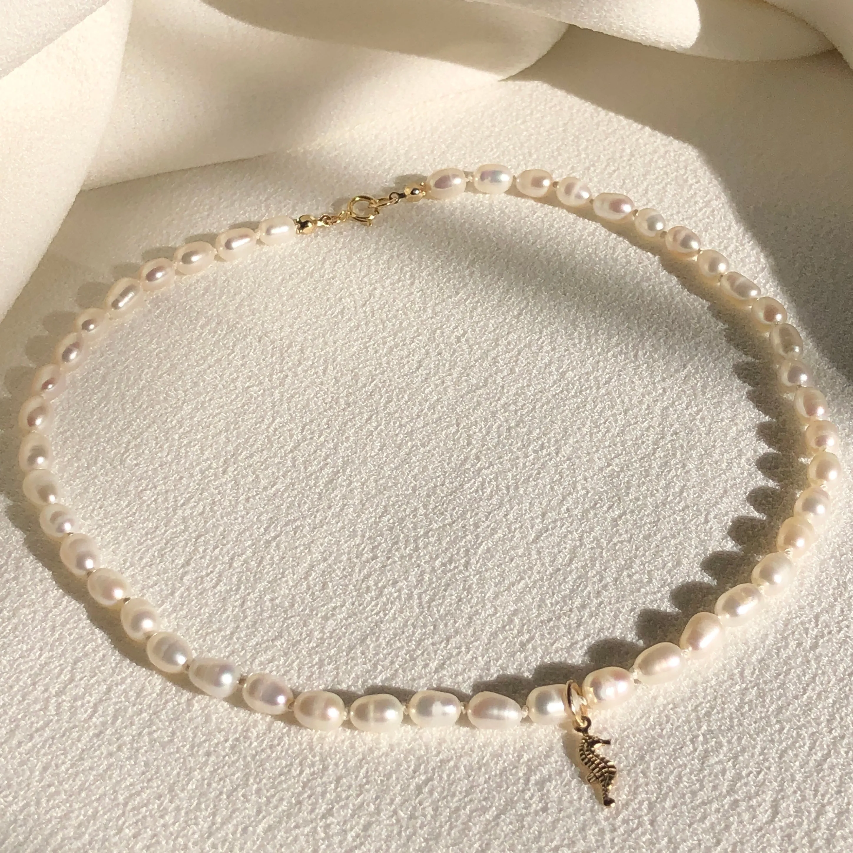 Seahorse Pearl Necklace