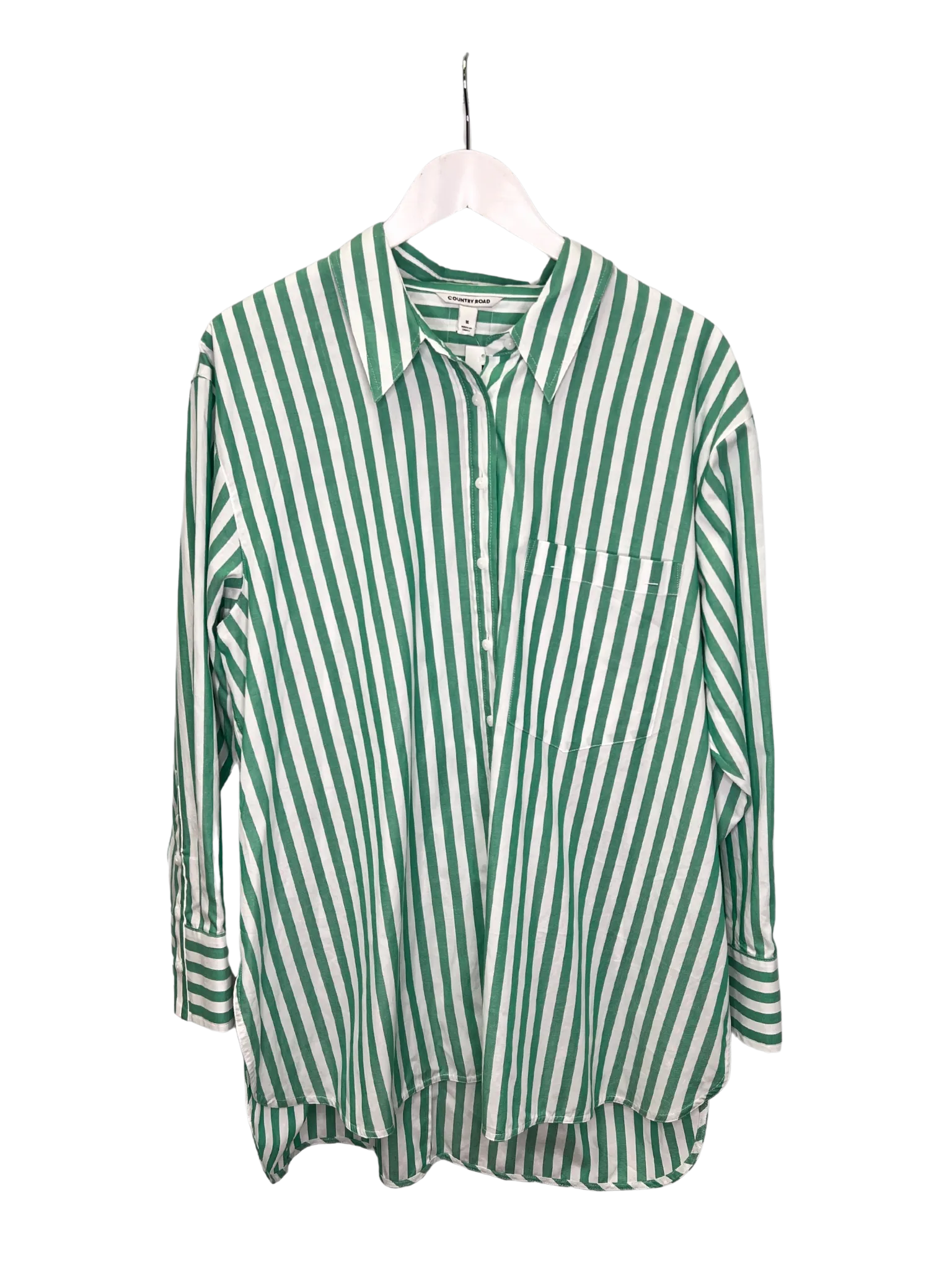 Size 16 - Country Road Green Stripe Shirt