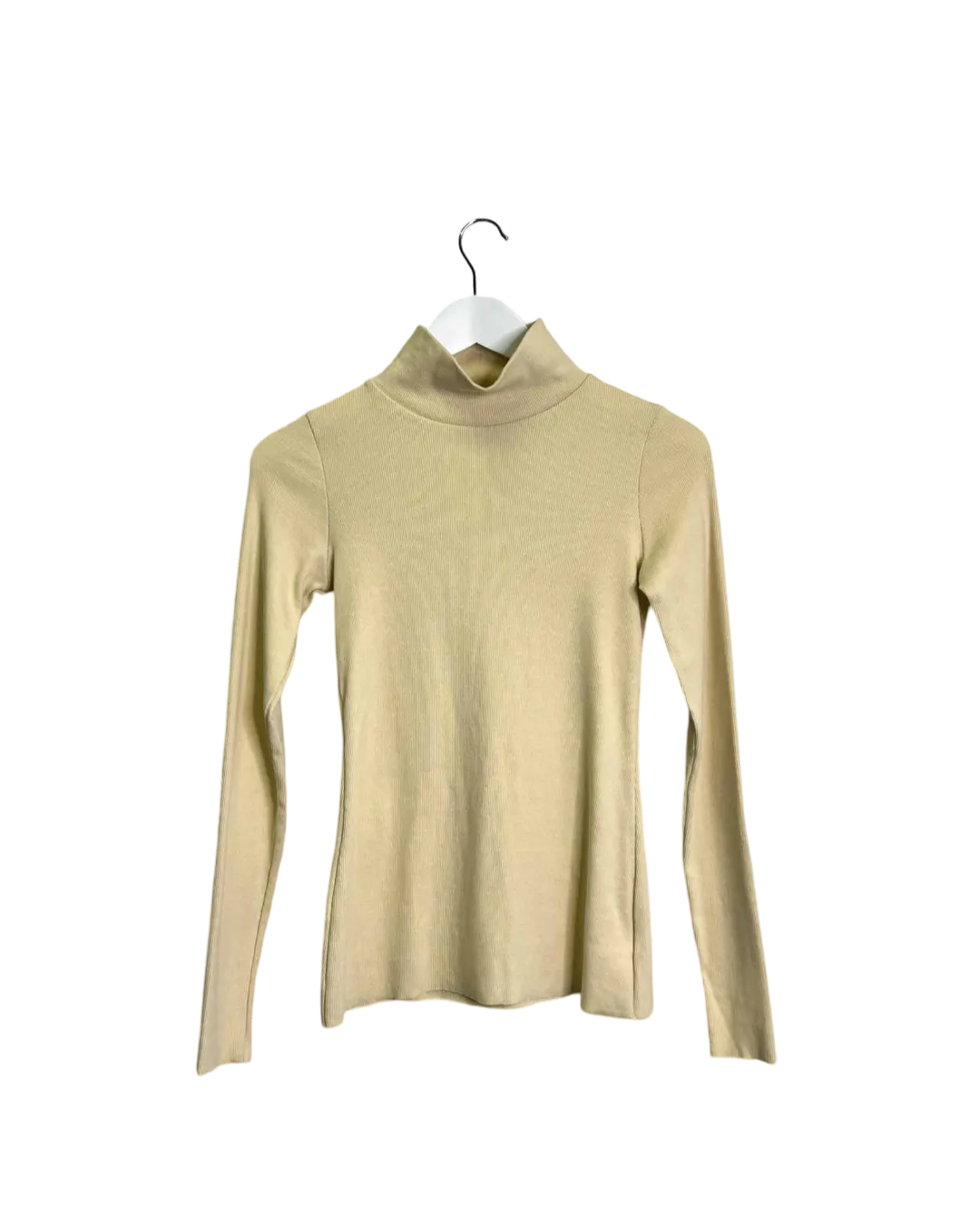 Size 8 - Lois Hazel Cream Rib Mock Neck Top