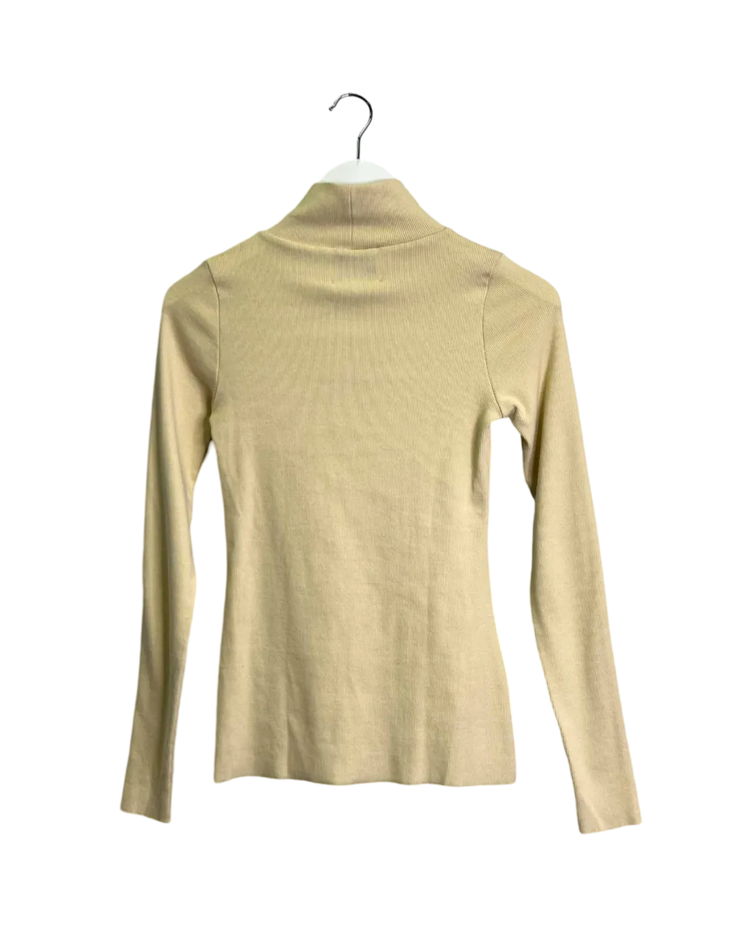 Size 8 - Lois Hazel Cream Rib Mock Neck Top