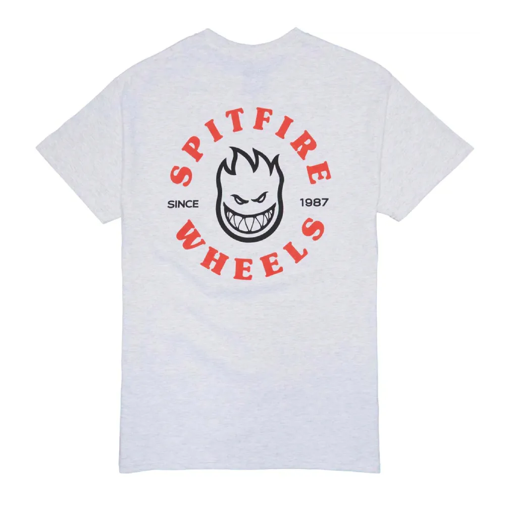 Spitfire Bighead Classic T-Shirt Ash/Red/Black