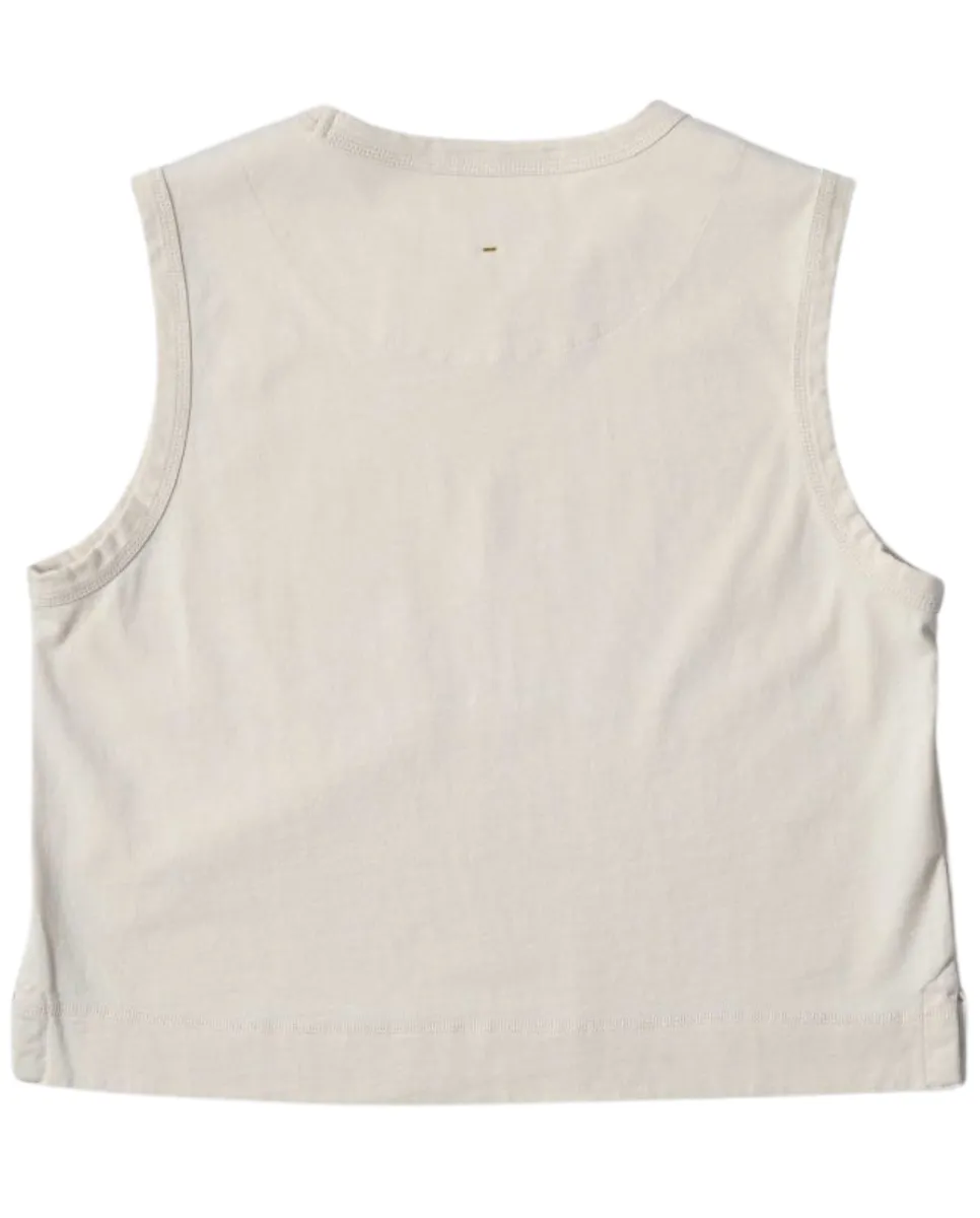 Tank Top Matte Jersey Off White