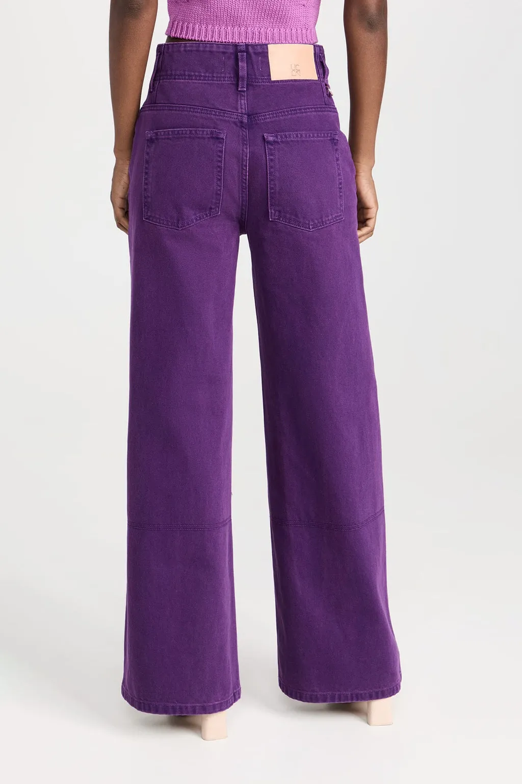 THE MARGOT JEANS IN CASSIS WASH PURPLE