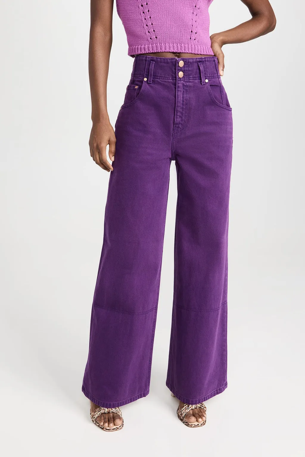 THE MARGOT JEANS IN CASSIS WASH PURPLE