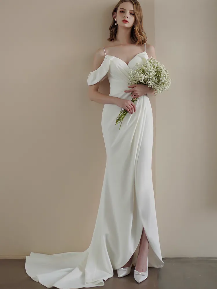 The Mizuki Wedding Bridal Off Shoulder Gown