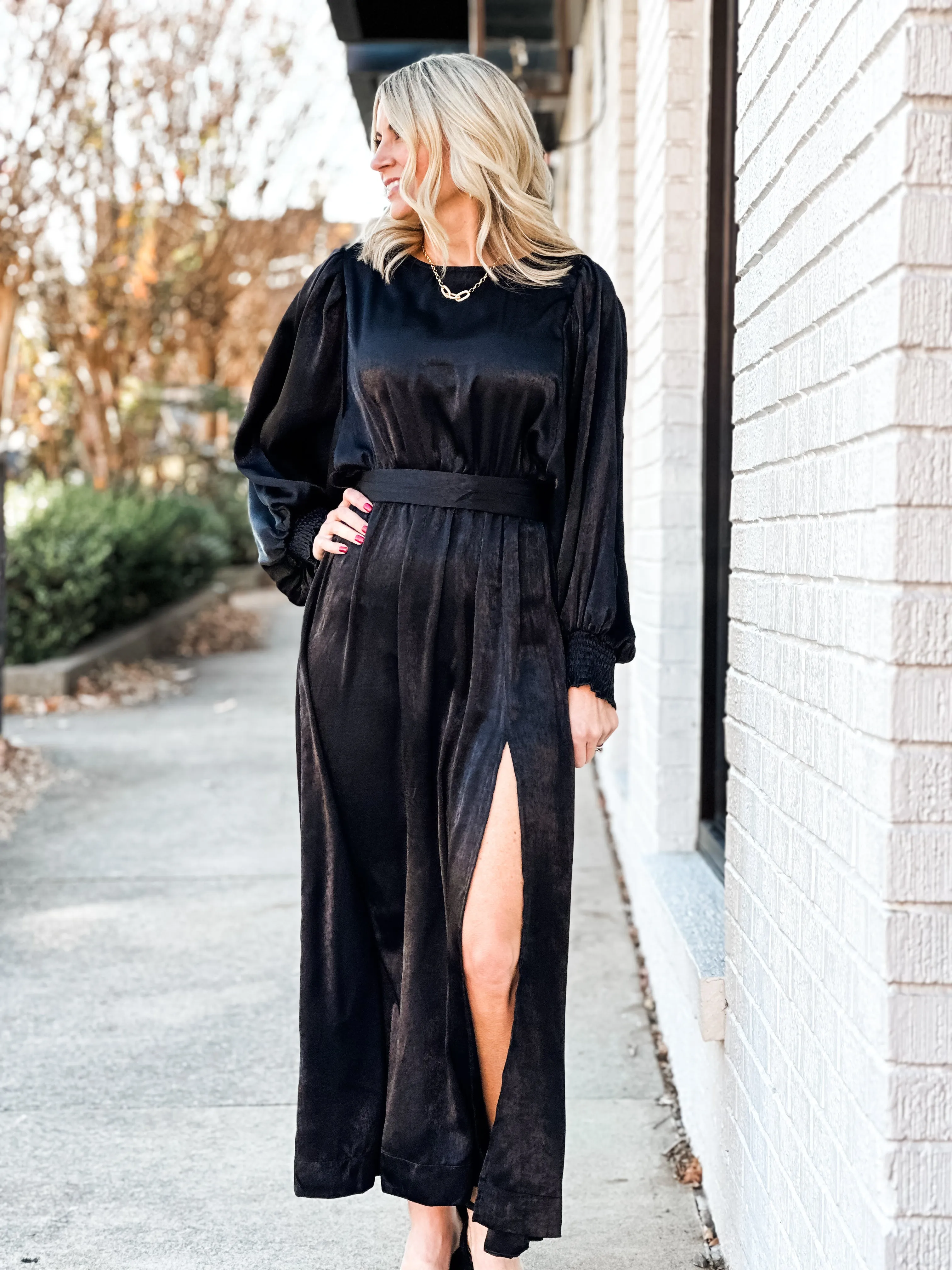 Timeless Satin Maxi Dress