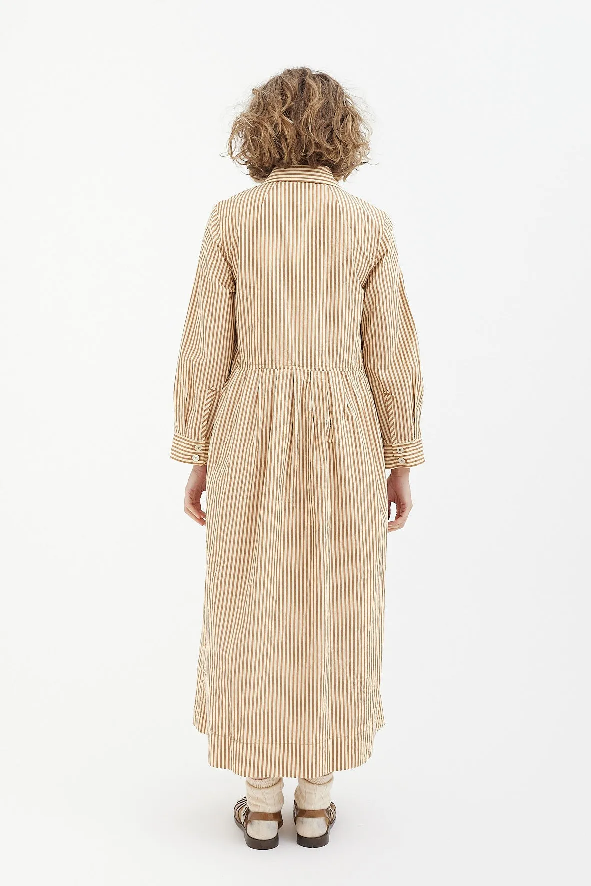 Toast - Fayre Stripe Organic Poplin Shirt Dress