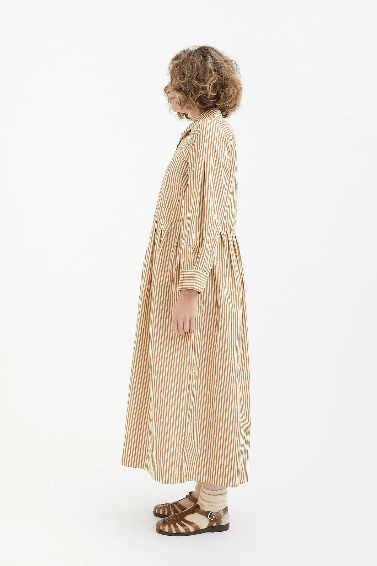 Toast - Fayre Stripe Organic Poplin Shirt Dress